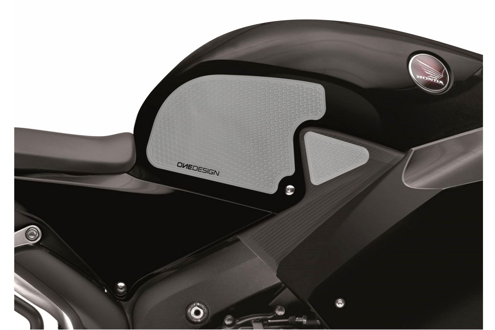 Tank side protectors PUIG ANTI-SLIP 20072W clear