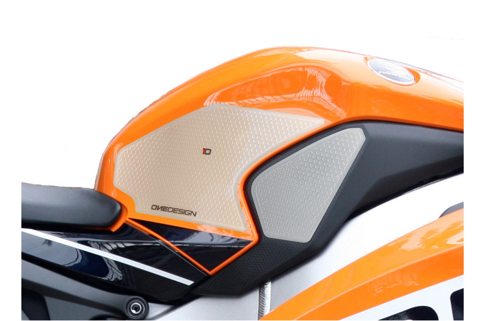 Tank side protectors PUIG ANTI-SLIP 20073W clear