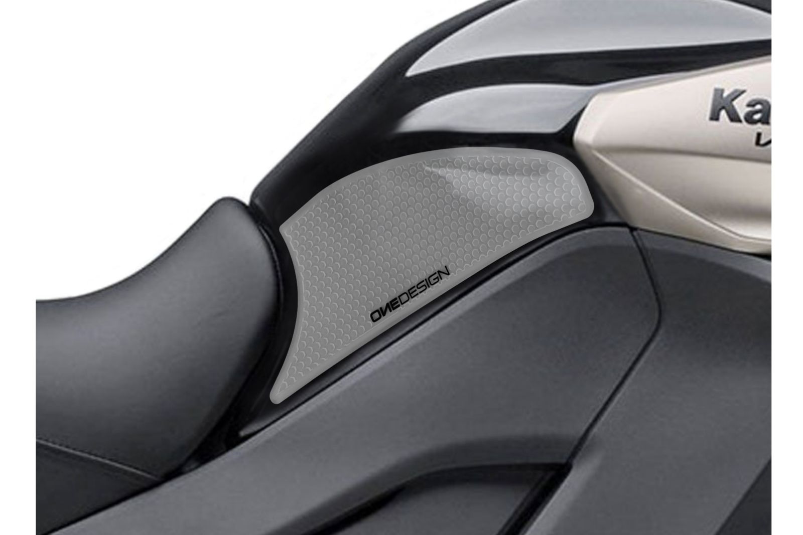 Tank side protectors PUIG ANTI-SLIP 20077W clear