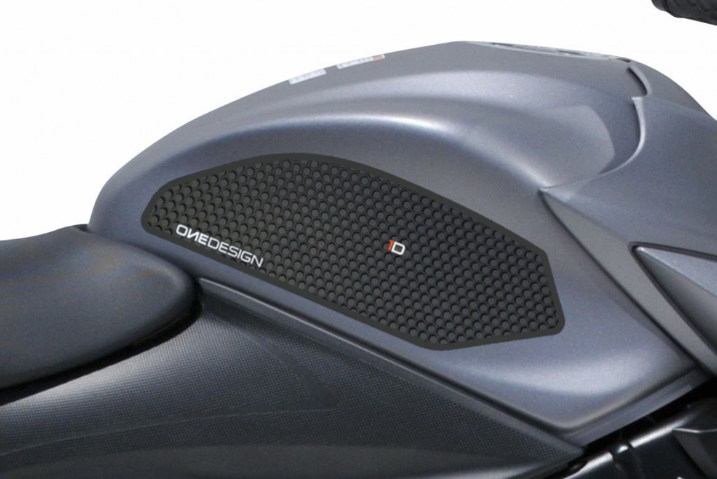 Tank side protectors PUIG ANTI-SLIP 20086N Crni