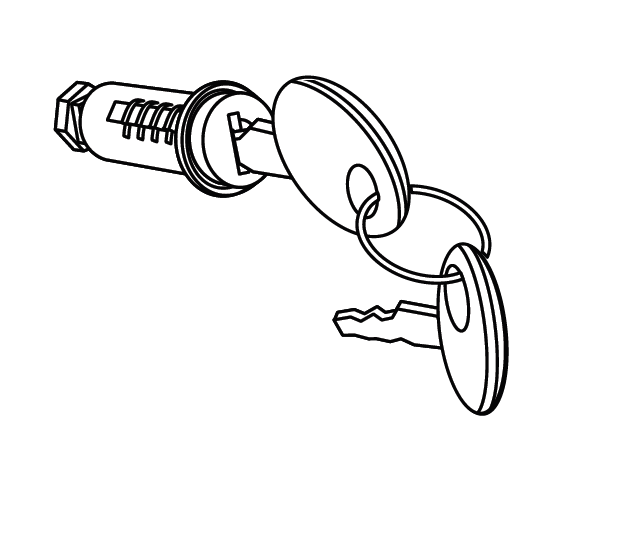 Lock set housing SHAD 201896R for SH48-SH59X