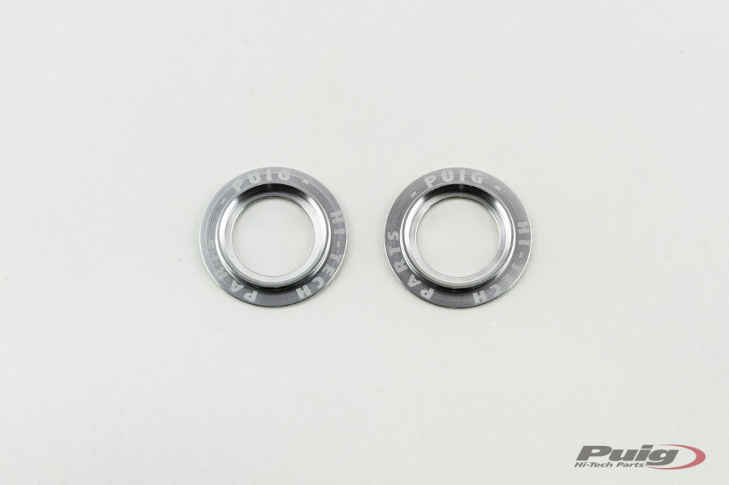 Rings for axle sliders PUIG PHB19 20271P aluminium silver