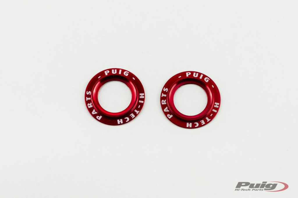 Rings for axle sliders PUIG PHB19 20271R aluminium crven