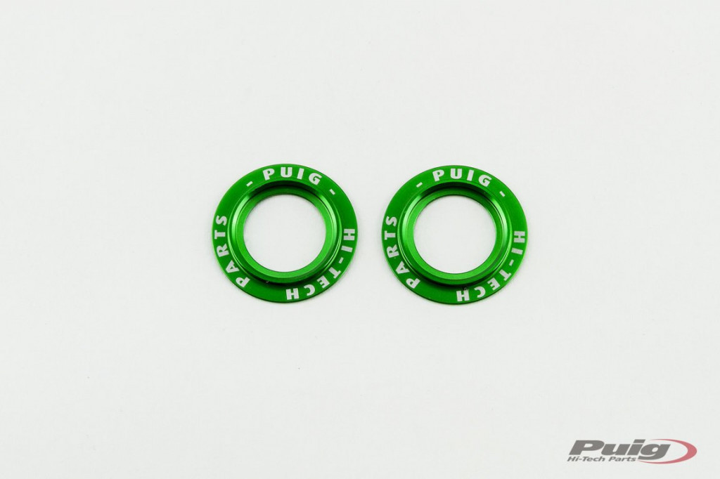 Rings for axle sliders PUIG PHB19 20271V aluminium green