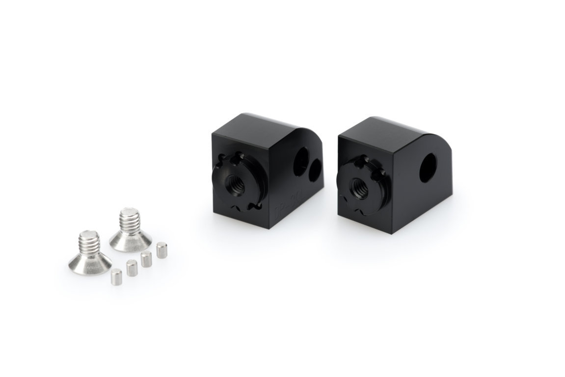 Footpeg adapters PUIG 20305N adjustable Crni