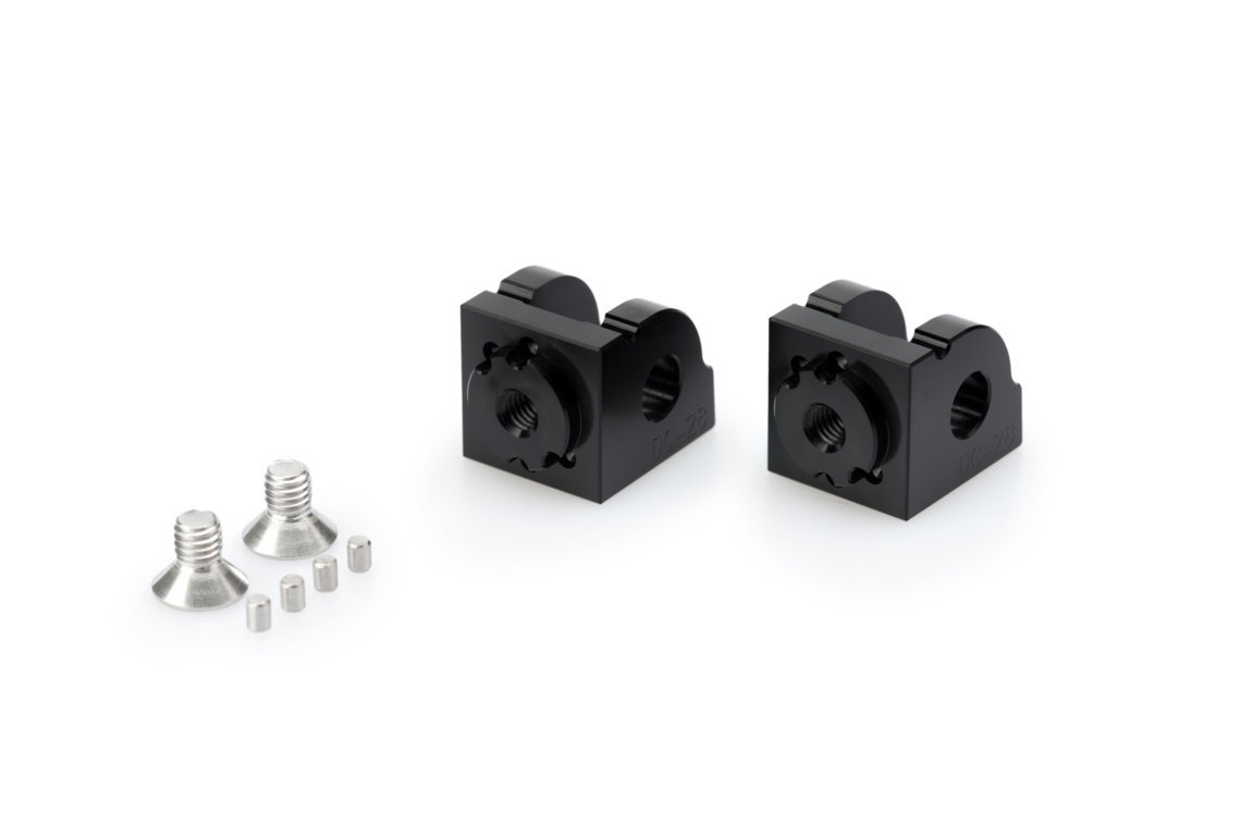 Footpeg adapters PUIG 20317N adjustable Crni