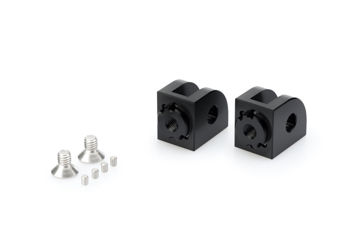 Footpeg adapters PUIG 20320N adjustable Crni