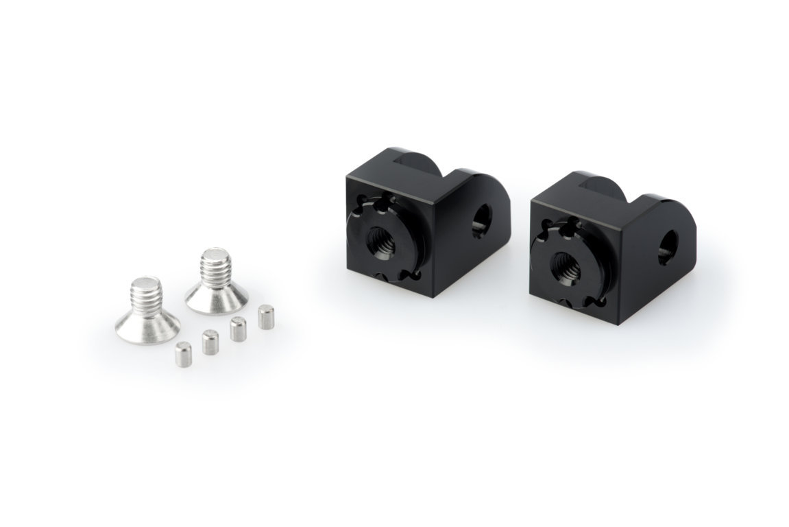 Footpeg adapters PUIG 20324N adjustable Crni