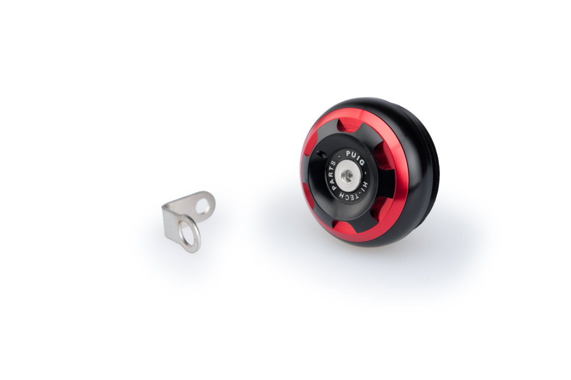 Plug oil cap PUIG TRACK 20345R crven
