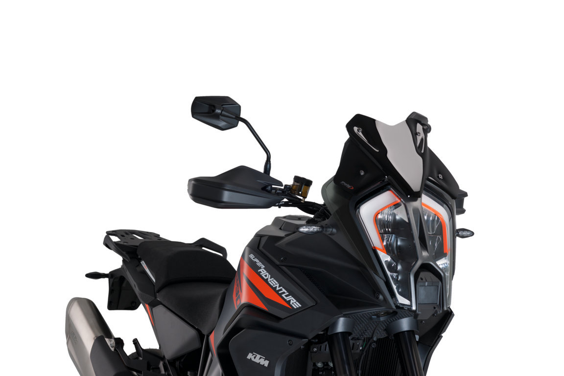 Windscreen PUIG SPORT 20401N Crni