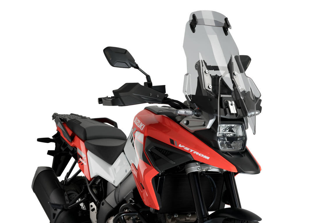 Windscreen PUIG TOURING WITH VISOR 20412H smoke for SUZUKI DL 1050 V-STROM 2020-2026