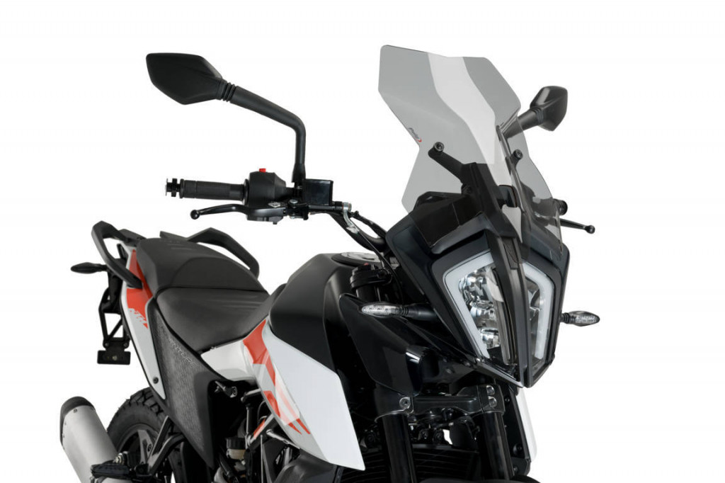Windscreen PUIG TOURING 20414H smoke for KTM Adventure 390 / R 2020-2024