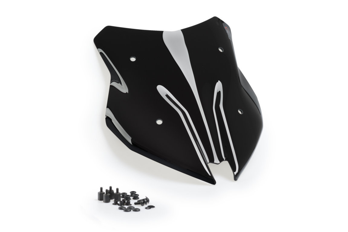 Windscreen PUIG SPORT 20429N Crni