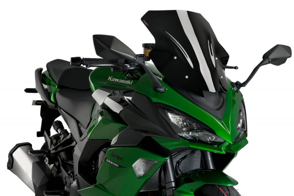 Windscreen PUIG RACING 20471N Crni