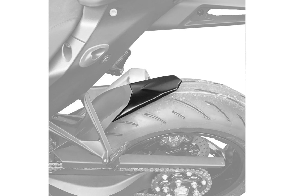 Rear fender extension PUIG 20479J matt black for KTM Super Duke 1290 / R 2020-2024, KTM Super Duke 1290 RR 2022-2024