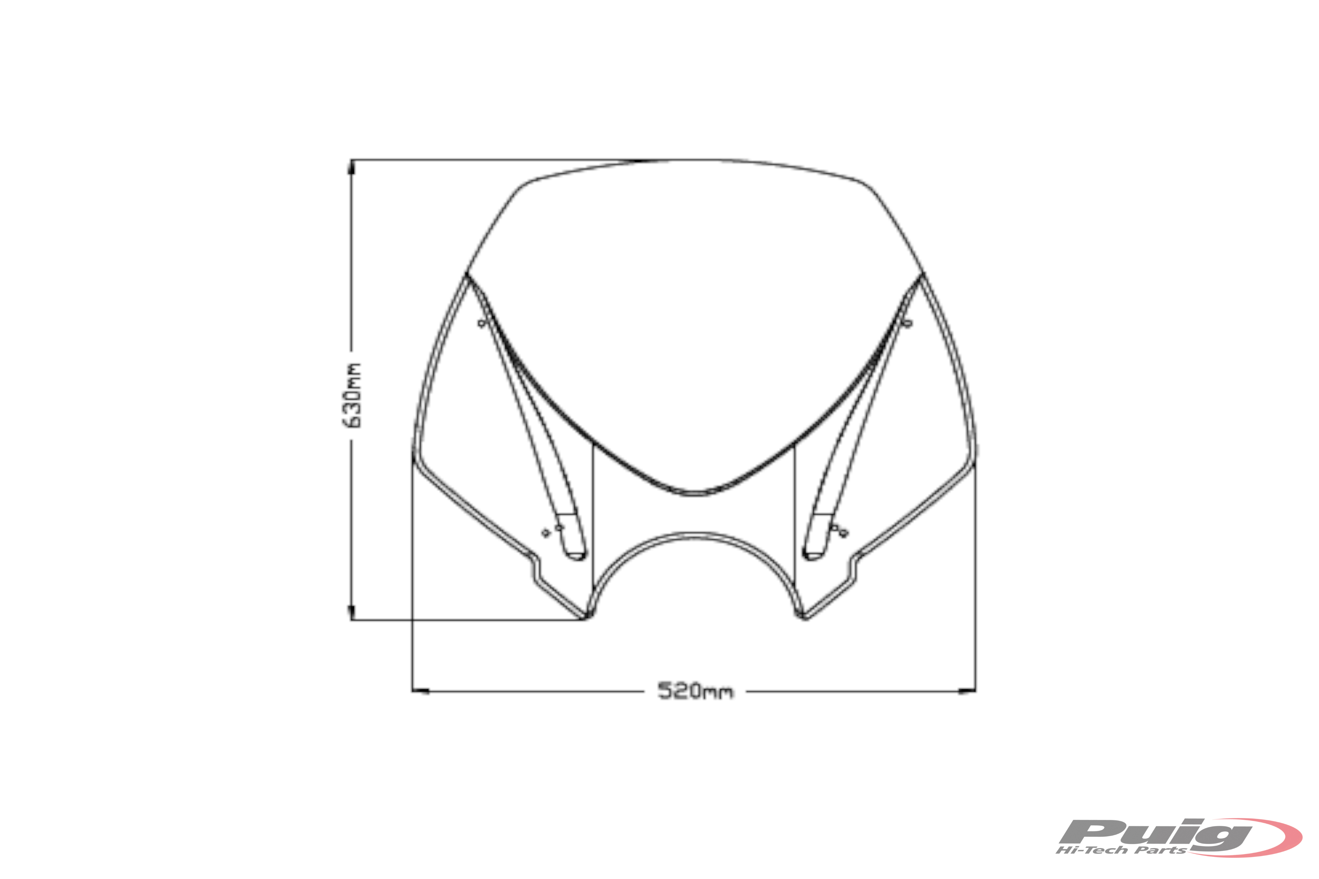 Windshield PUIG NEW. GEN TOURING 20527F dark smoke