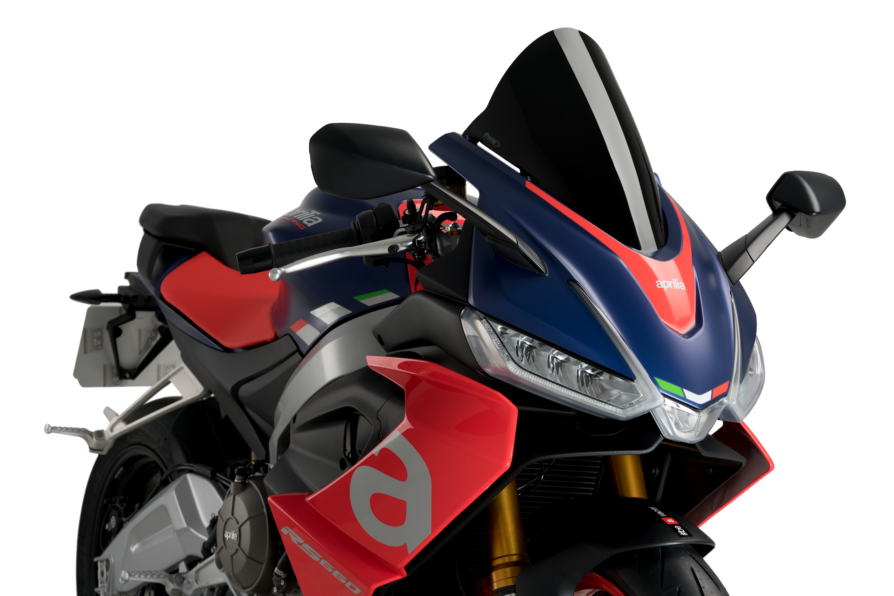 Windscreen PUIG R-RACER 20571N Crni for APRILIA RS 660 (Factory) 2021-2026