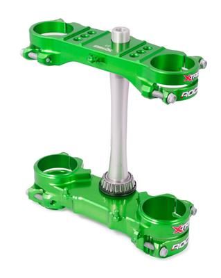 Triple clamp X-TRIG ROCS TECH 40301007 Green
