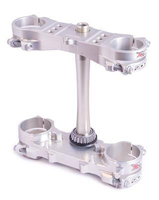 Triple clamp X-TRIG ROCS TECH 40405004 Silver