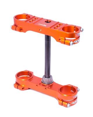 Triple clamp X-TRIG ROCS TECH 40504002 Orange