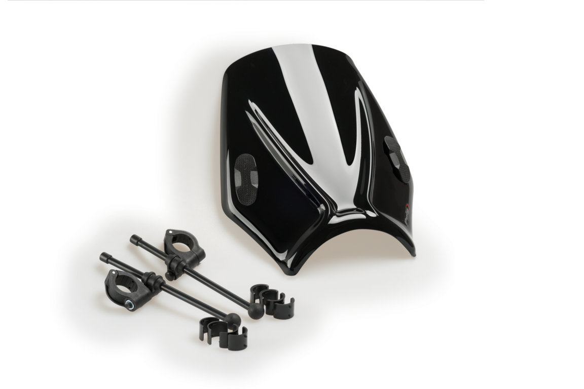 Windshield PUIG MITO 20702N Crni