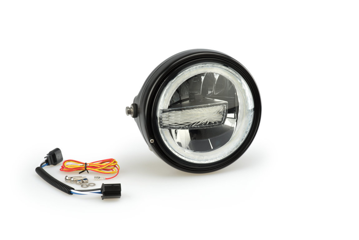 Headlight PUIG LUMEN R LED 20818N Crni