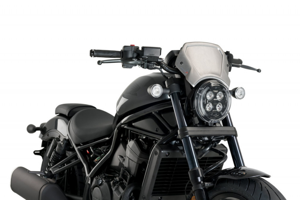 Windshield PUIG FRONTAL PLATE 20822P silver aluminium