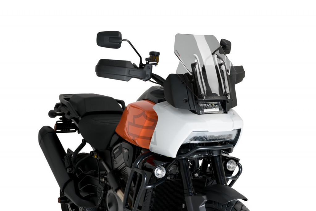 Windscreen PUIG SPORT 20841H smoke for HARLEY DAVIDSON RA 1250 Pan America 2021-2026, HARLEY DAVIDSON RA 1250 S Pan America Special 2021-2024