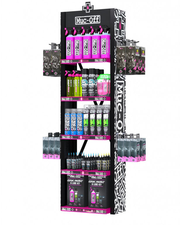 Muc-Off Premium Display Unit Inc Hook Fittings Box 2 MUC-OFF 920-2