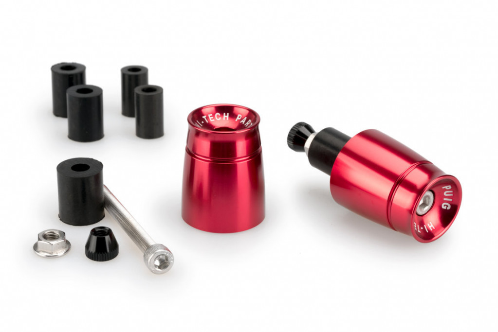 Bar ends PUIG SPORT 21011R crven UNIVERSAL M6 13-18mm.
