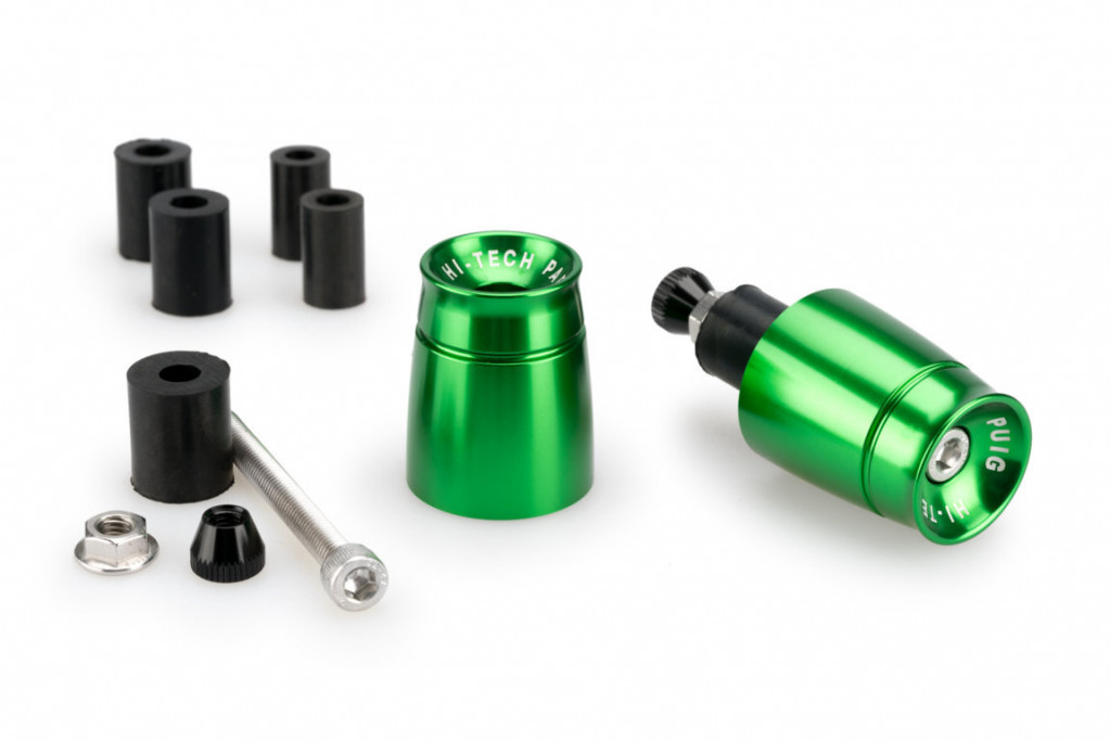 Bar ends PUIG SPORT 21011V green UNIVERSAL M6 13-18mm.