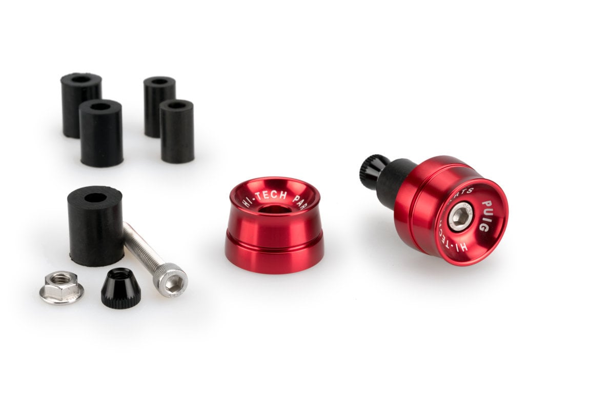 Bar ends PUIG SPEED 21016R crven UNIVERSAL M6 13-18mm.