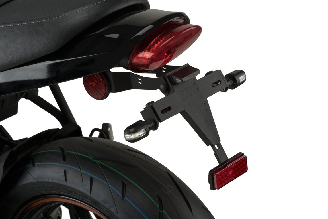 Adjustable license support PUIG 21119N Crni