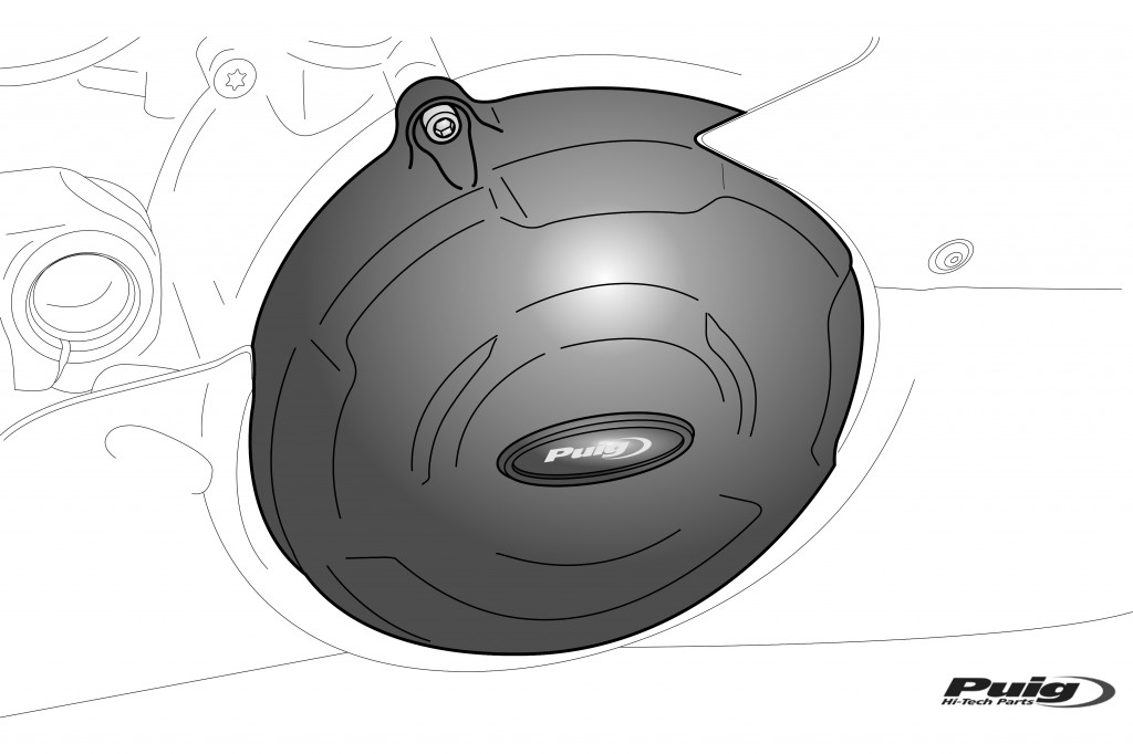  Engine protective covers PUIG 21258N Crni included right, left and alternator caps
