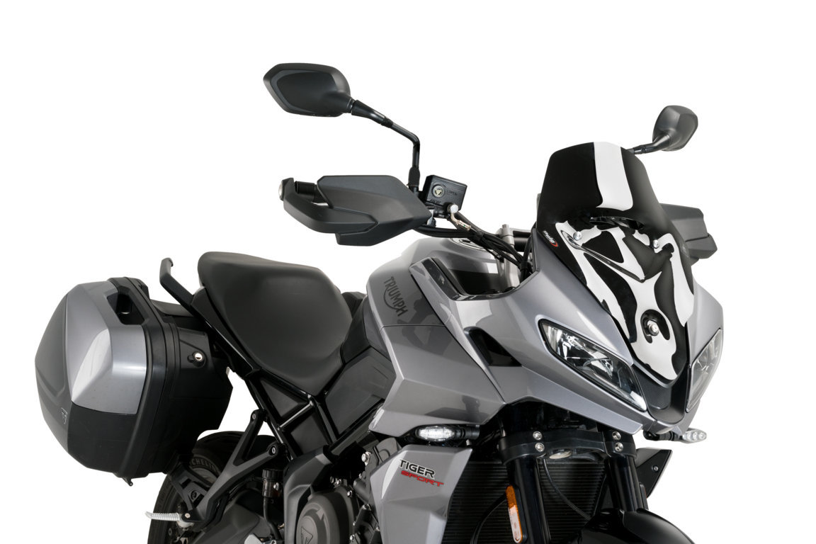 Windscreen PUIG SPORT 21318N Crni