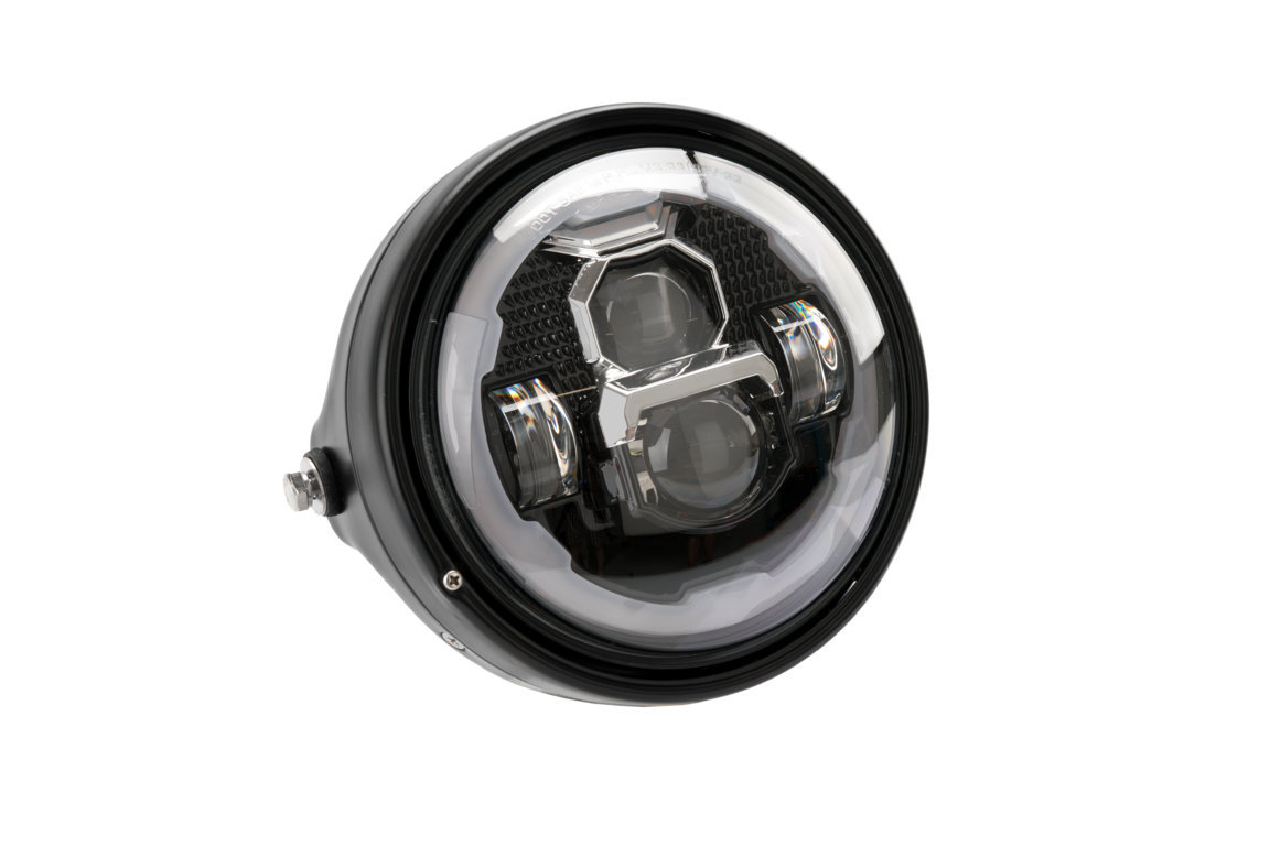 Headlight PUIG LUMEN Z LED 21346N Crni