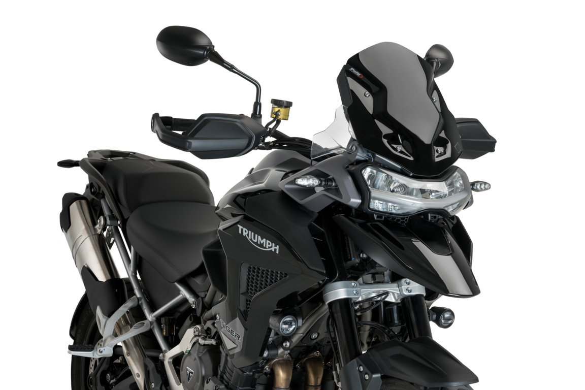 Windscreen PUIG SPORT 21394N Crni