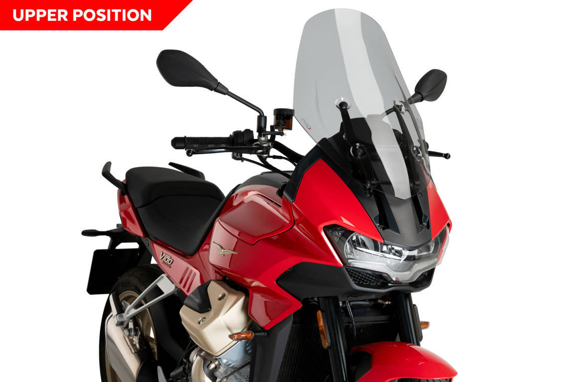 Windscreen PUIG TOURING 21484H smoke for MOTO GUZZI V100 Mandello 1000 / S 2023-2026, MOTO GUZZI Stelvio 1000 2024-2026