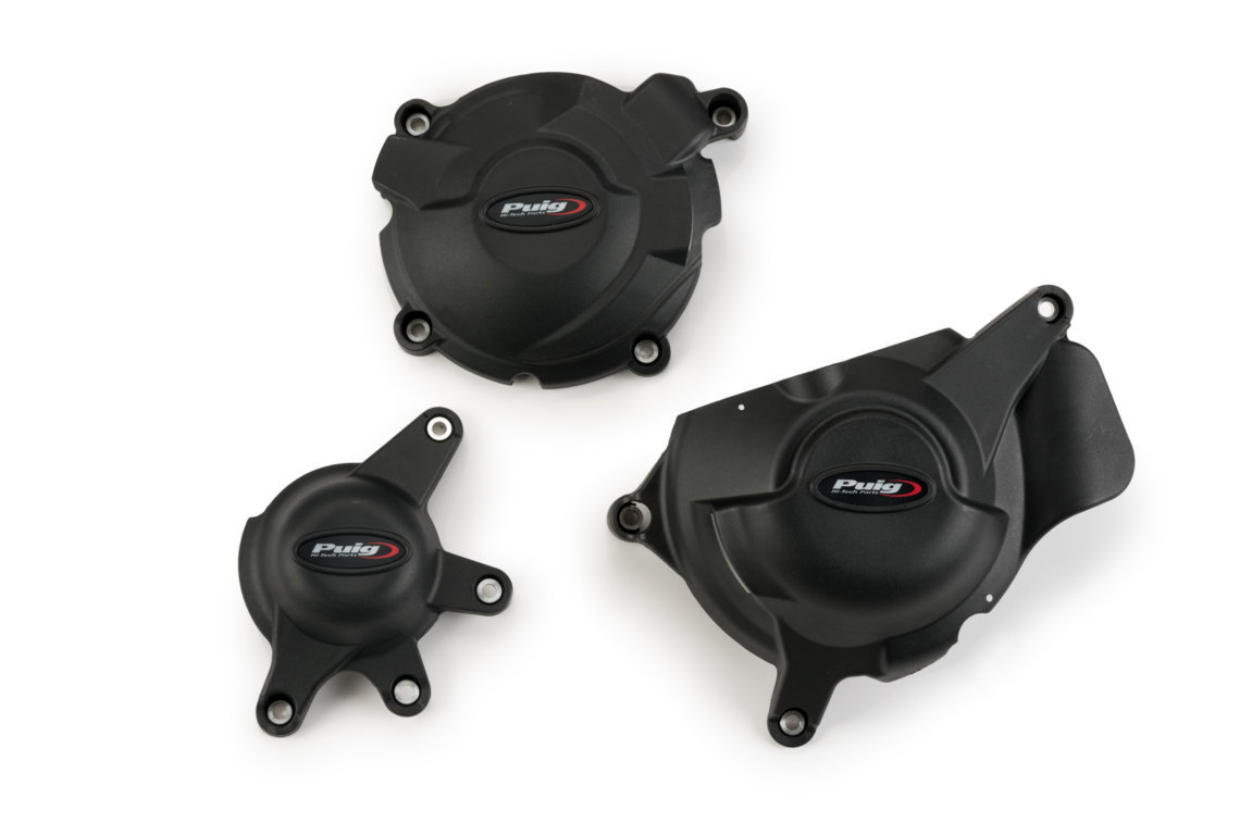 Engine covers PUIG Track for Championship 21510N Crni included 3 covers