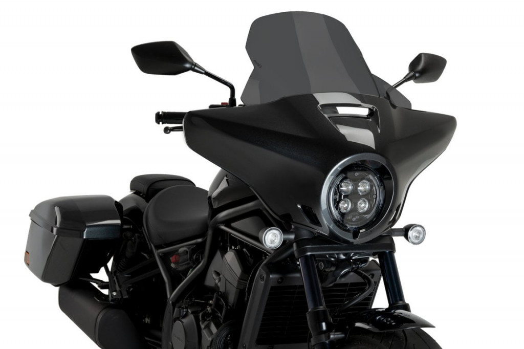 Windscreen PUIG HIGH - ROAD 21545F dark smoke