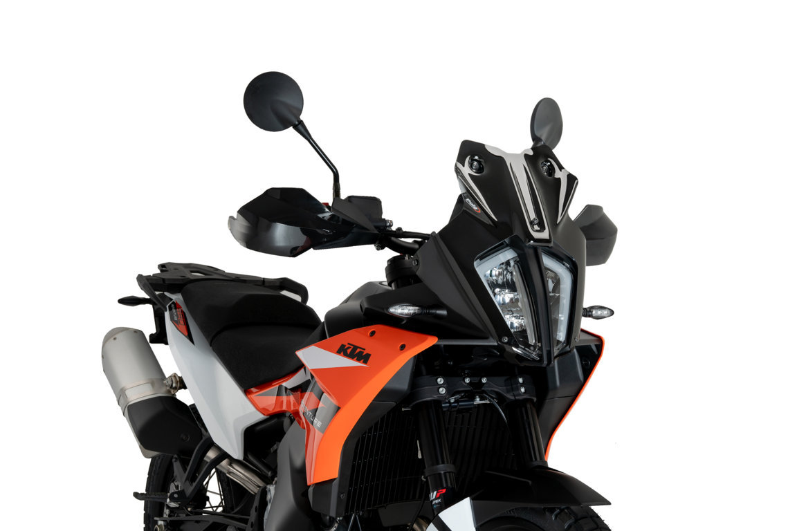 Windscreen PUIG SPORT 21610N Crni