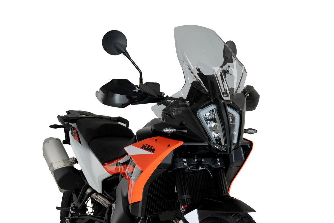 Windscreen PUIG TOURING 21611H smoke for KTM Adventure 790 / R 2023-2026, KTM Adventure 890 /R/L 2023-2025