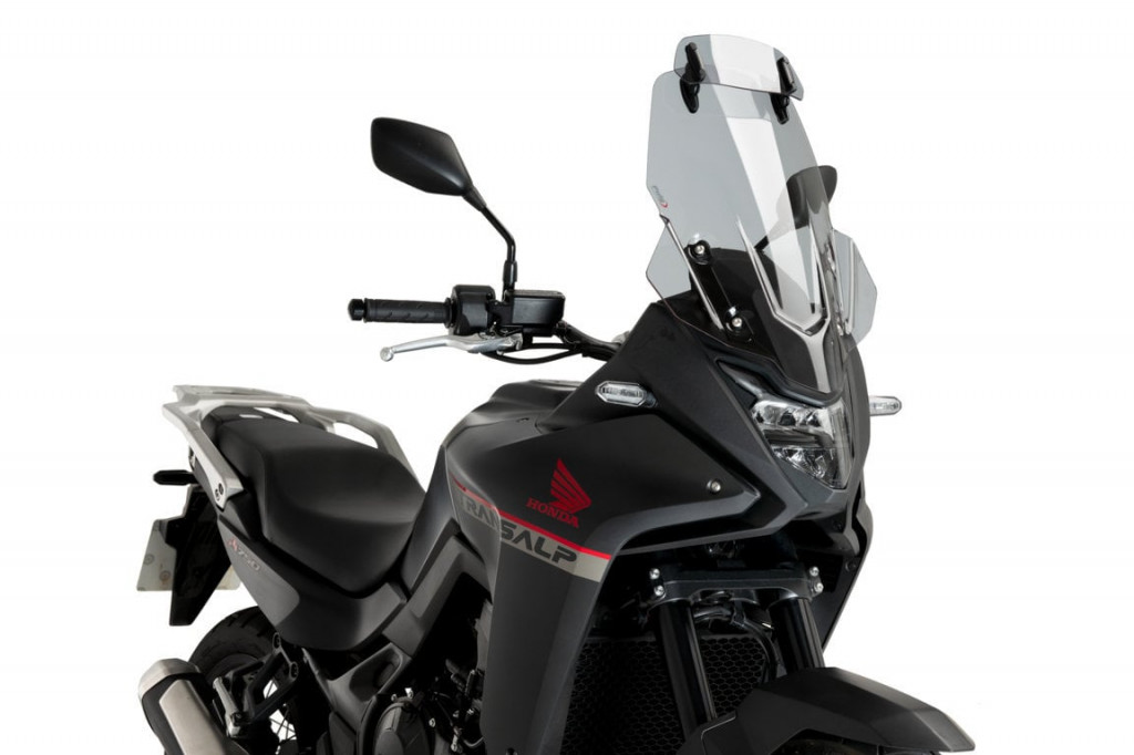 Windscreen PUIG TOURING WITH VISOR 21612H smoke