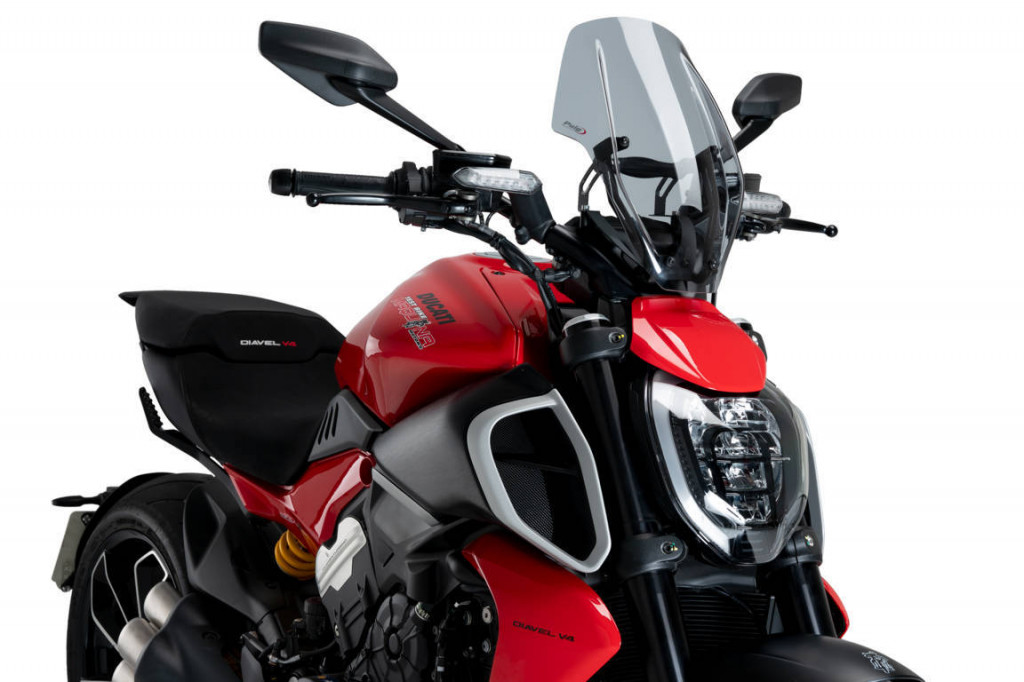 Windshield PUIG NEW GENERATION 21713H smoke adjustable