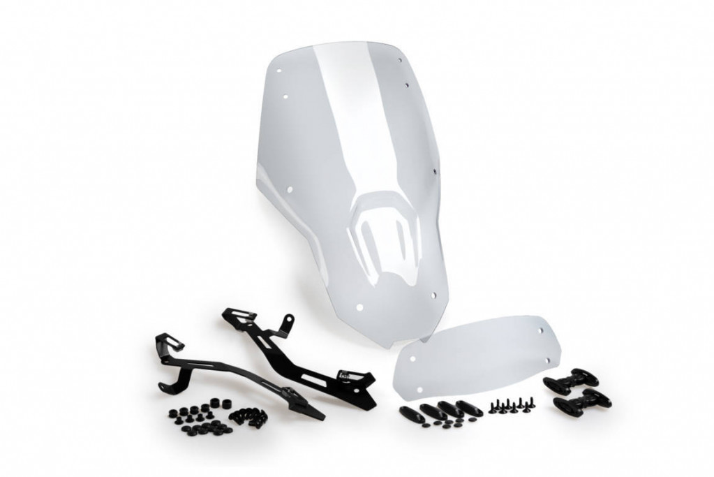 Windscreen PUIG TOURING WITH VISOR 21739W transparent