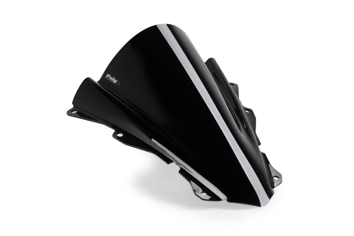 Windscreen PUIG Z-RACING 21767N Crni for KAWASAKI ZX-4R Ninja 2024, KAWASAKI ZX-4RR Ninja 2024