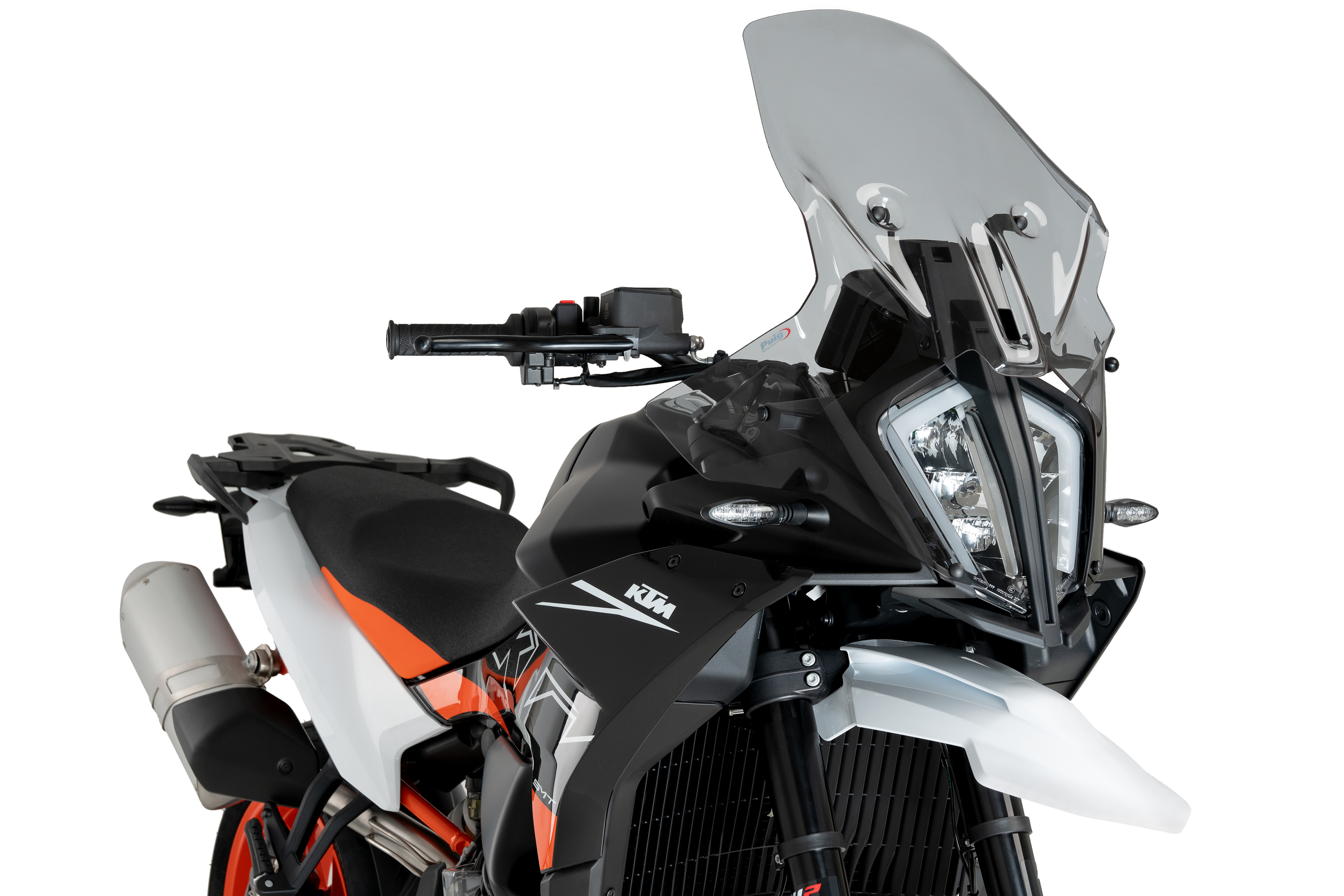 Windscreen PUIG TOURING 21869H smoke for KTM 890 SMT 2023-2024