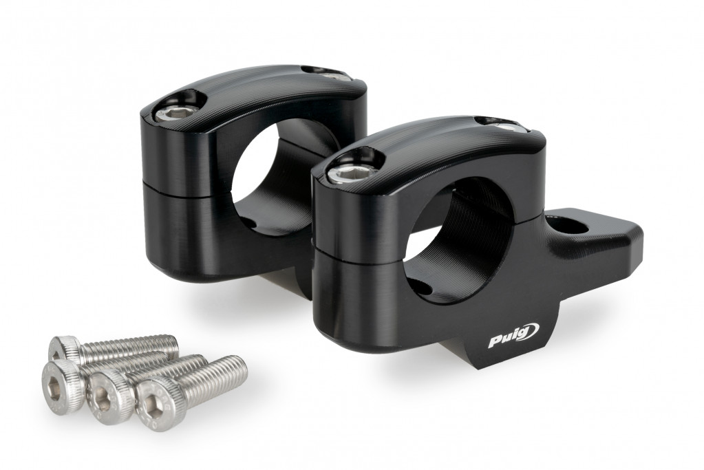 Risers PUIG PULLBACK 21882N Crni height 20mm, d 32mm, back 16mm