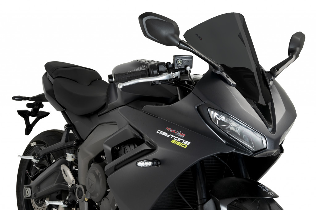 Windscreen PUIG R-RACER 22085F dark smoke