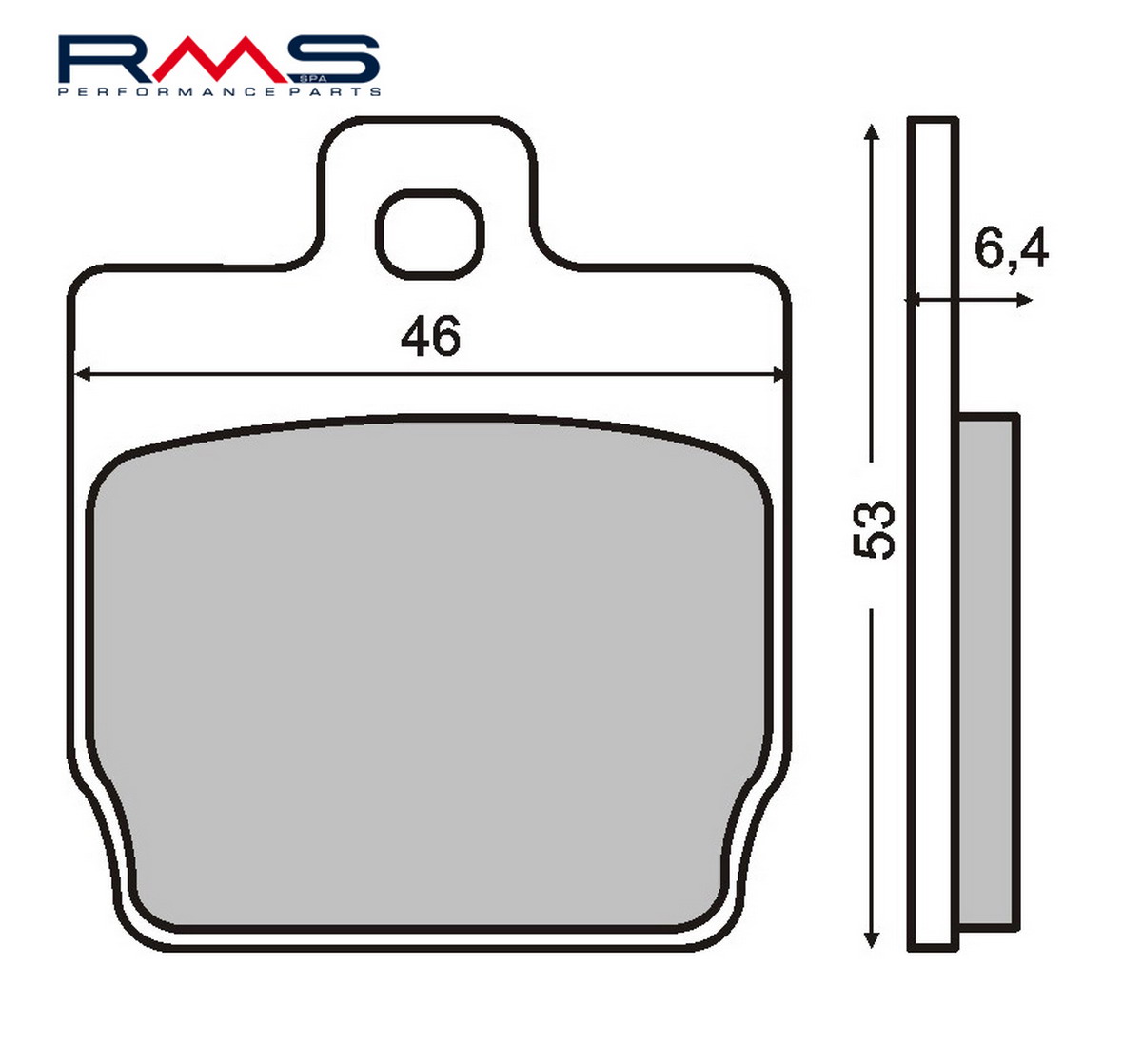Disk pločice RMS 225100280 organic